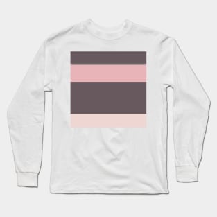 An astonishing admixture of Wenge, Spanish Gray, Lotion Pink and Pale Chestnut stripes. Long Sleeve T-Shirt